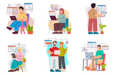 people programmers work on a computer, write codes in different programming languages