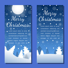 Christmas background card templates. Vector design element. Set of brochure, poster templates. Vector illustration