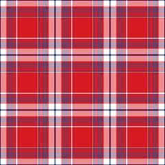 Obraz premium Plaid seamless pattern. Vector background of textile ornament. Flat fabric design.