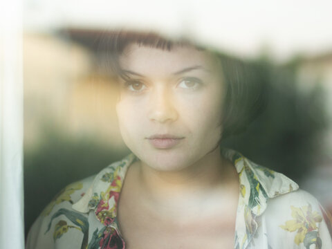 Girl through the window