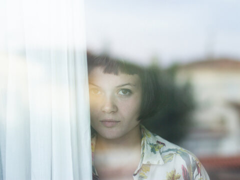 Girl through the window