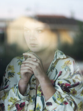 Girl through the window