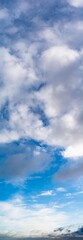 Naklejka na ściany i meble Fantastic soft clouds against blue sky, natural composition