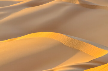 Fototapeta na wymiar Waves of golden sand 
