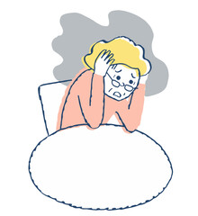 精神疾患の女性