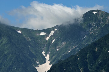 倉手山から見た飯豊連峰