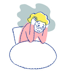 精神疾患の女性