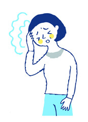 頭痛の女性