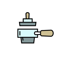 Coffee machine vector icon