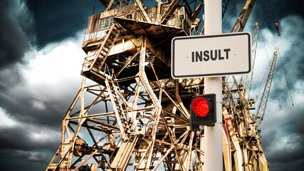 Street Sign Compliment versus Insult