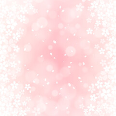 【桜の背景画像素材】ホワホワした桜の背景【春のイメージに】