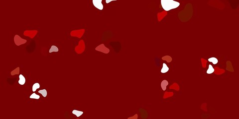 Light brown vector texture with memphis shapes.