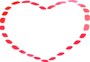 Warm Watercolor-like handwriting Cute heart