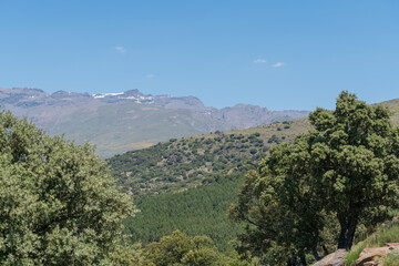 Obraz premium Mountainous landscape in Sierra Nevada in southern Spain