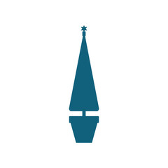 christmas icon on white background