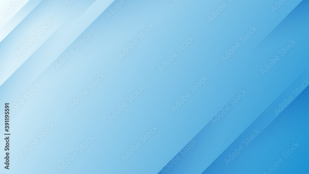 Wall mural blue abstract geometric dynamic shape paper layers subtle background vector illustration.