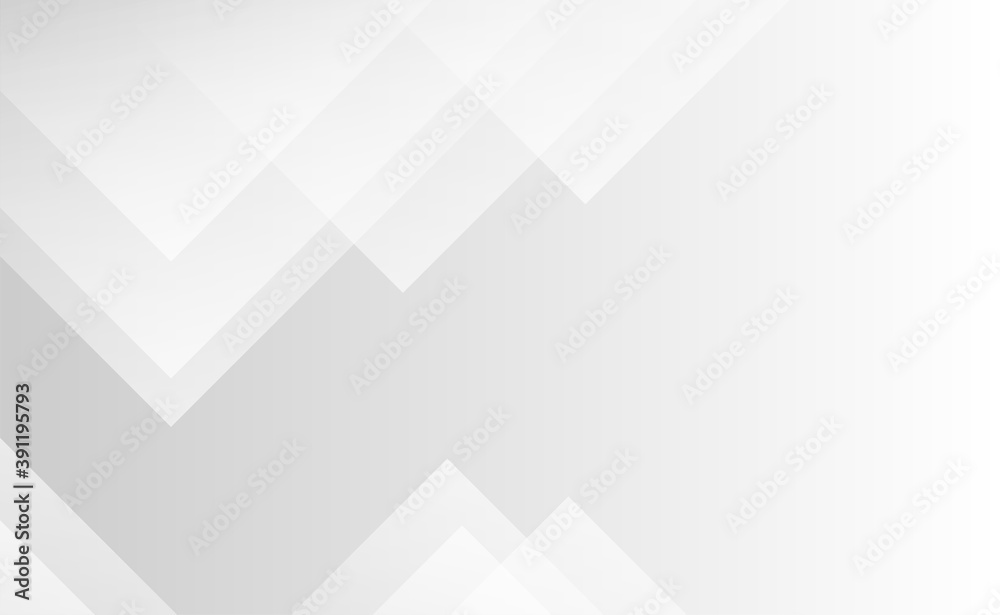 Wall mural white and gray triangle geometric technology modern futuristic subtle abstract background vector ill