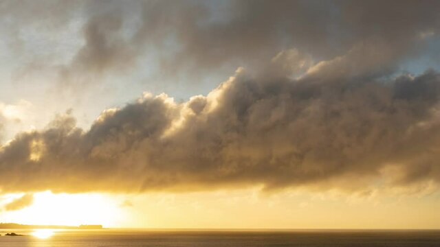 4K リゾートの夕焼けのタイムラプス