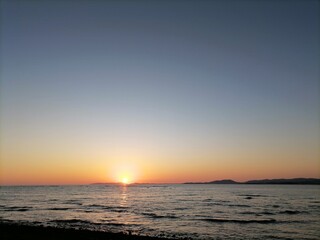 Fototapeta premium sunset over the sea