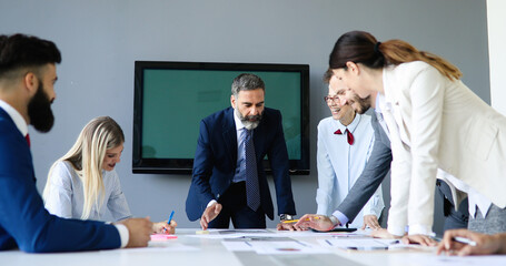 Meeting Corporate Success Business Brainstorming Teamwork Concept