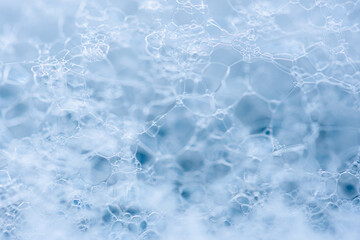 macro shot of detergent bubble