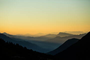 Summer sunrise in Pedraforca mountain, Barcelona, Catalonia, northern Spain. Europe