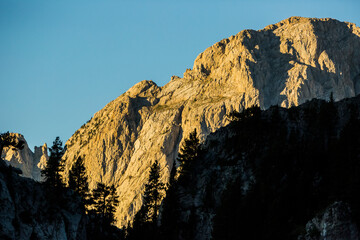 Summer sunrise in Pedraforca mountain, Barcelona, Catalonia, northern Spain. Europe