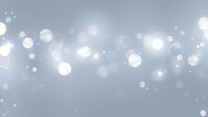 Abstract silver bokeh background	