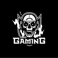 Esports Team Gaming Logotype - Kill Co. B & W