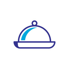 serving dish icon, vector design trendy