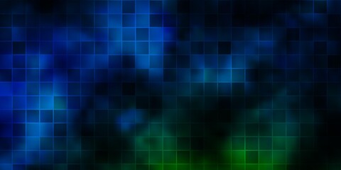 Dark Blue, Green vector template with rectangles.