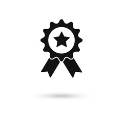 Award Ribbon Icon. Badge, label.