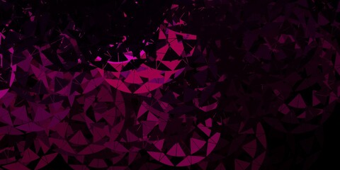 Naklejka premium Dark pink vector layout with triangle forms.