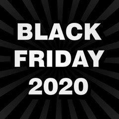 Black friday sale text banner