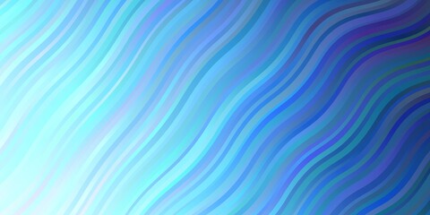Obraz premium Light BLUE vector texture with curves.