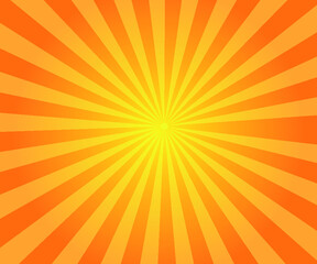 Obraz premium orange sun rays