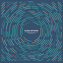 Abstract data transmission visualization