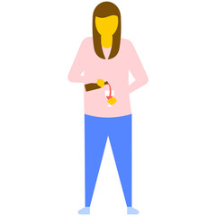 
Drunk girl holding bottle of alcohol 
