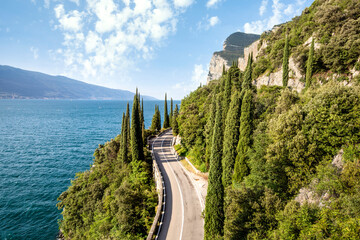 Forra Road, Tremosine, Garda Lake, Italy - obrazy, fototapety, plakaty