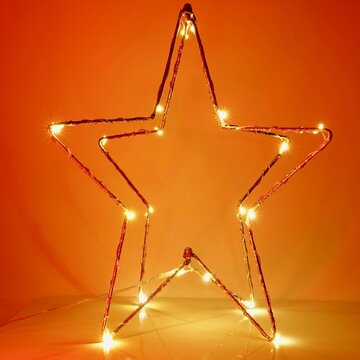 Weihnachten, farbig beleuchteter Stern, Hintergrund