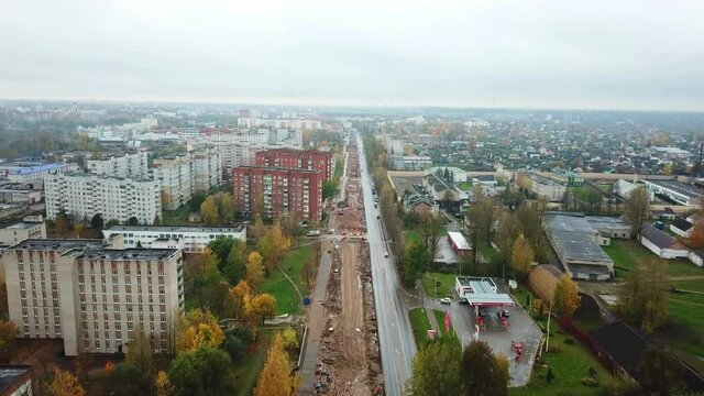 Reconstruction of Gagarina street in the city of Vitebsk