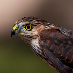 Portrait of a Sharp-shinned Hawk