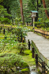Fototapeta na wymiar 日本　石川県金沢市の兼六園の庭園