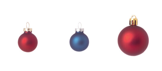 Christmas tree decoration isolated on white background.