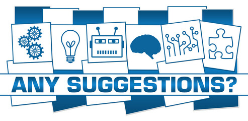 Any Suggestions Technology Symbols Blue White Horizontal Stripes 