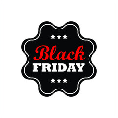 black friday big sale sticker vector icon 