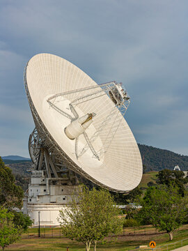 View Of A Big Dish Antenna Known As The Deep Space Station 43 (70-metre) At The Canberra Deep Space Communication Complex 