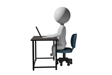 ノートパソコンを使う人