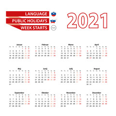 Calendar 2021 in Slovene language with public holidays the country of Slovenia in year 2021.