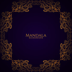 Mandala design stylish royal background